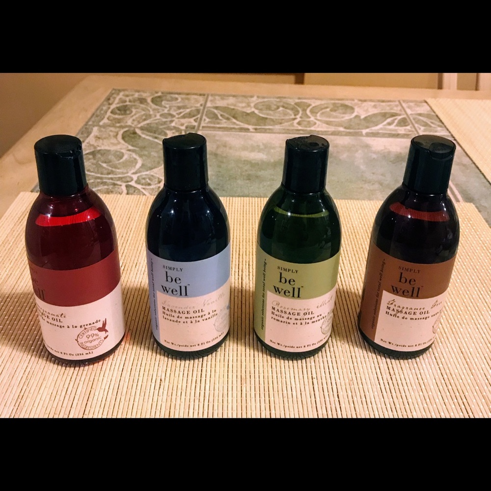 Simply Be Well Massage Oil t 8 Ozs 99% Organic Usa